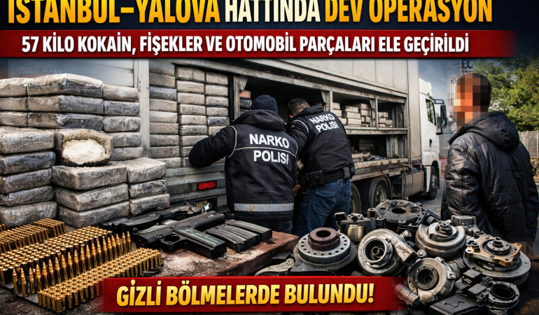 İSTANBUL–YALOVA HATTINDA DEV OPERASYON: TONAJLI UYUŞTURUCU SEVKİYATI ENGELLENDİ