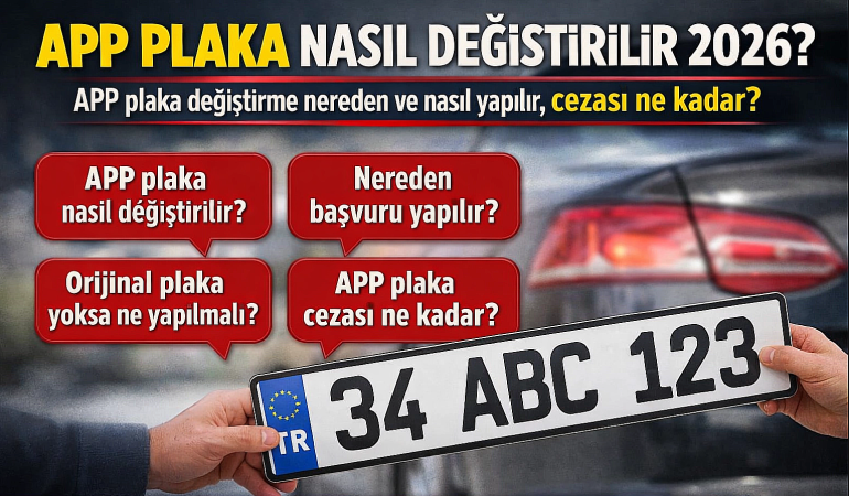 APP PLAKA NASIL ANLAŞILIR? TRAFİKTE YASAL PLAKA İLE SAHTE PLAKA ARASINDAKİ FARKLAR