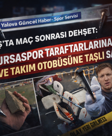 MUŞ’TA MAÇ SONRASI DEHŞET: BURSASPOR TARAFTARLARINA VE TAKIM OTOBÜSÜNE TAŞLI SALDIRI