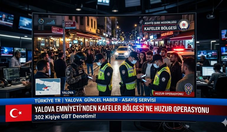 Yalova'da Polis Denetimi: 302 Kişiye GBT Yapıldı