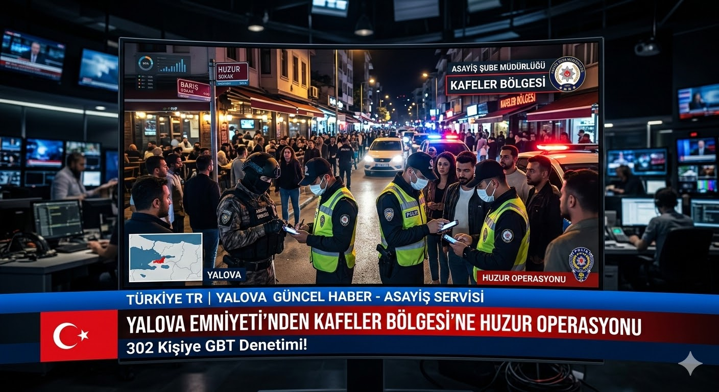 Yalova'da Polis Denetimi: 302 Kişiye GBT Yapıldı