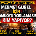 Yalova’da 34 Soruluk Anket Dikkat Çekiyor