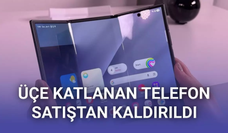 Samsung Galaxy Z TriFold Satıştan Kaldırıldı: 3 Ayda Raf Ömrü Bitti