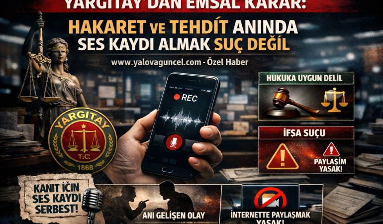 Yargıtay’dan Emsal Karar: Hakaret ve Tehdit Anında Ses Kaydı Almak Suç Değil