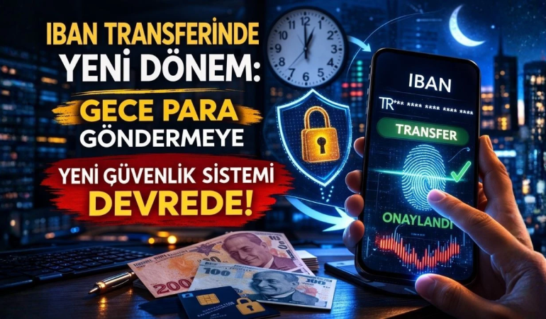 Gece IBAN Transferlerine Yeni Güvenlik Dönemi