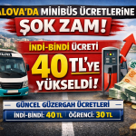 Yalova’da Minibüs İndi-Bindi 40 TL’ye Yükseldi!
