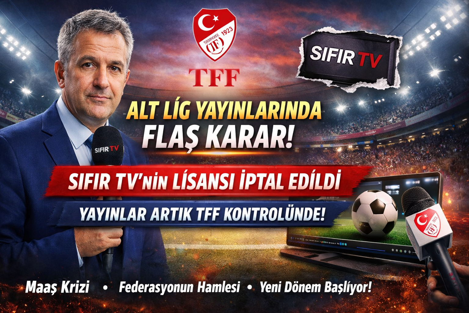 Yayın Krizi Resmileşti: TFF Sözleşmeyi Feshetti