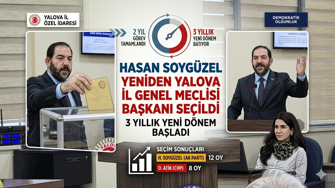 Hasan Soygüzel Yeniden Yalova İl Genel Meclisi Başkanı Seçildi