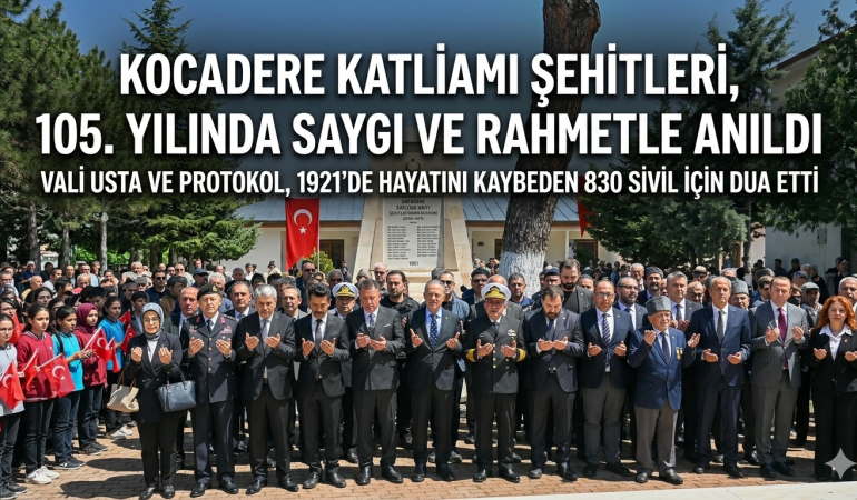 Kocadere Katliamı’nın 105. Yılında Şehitler Dualarla Anıldı: 830 Masum Yaşamın Hafızası Yenilendi