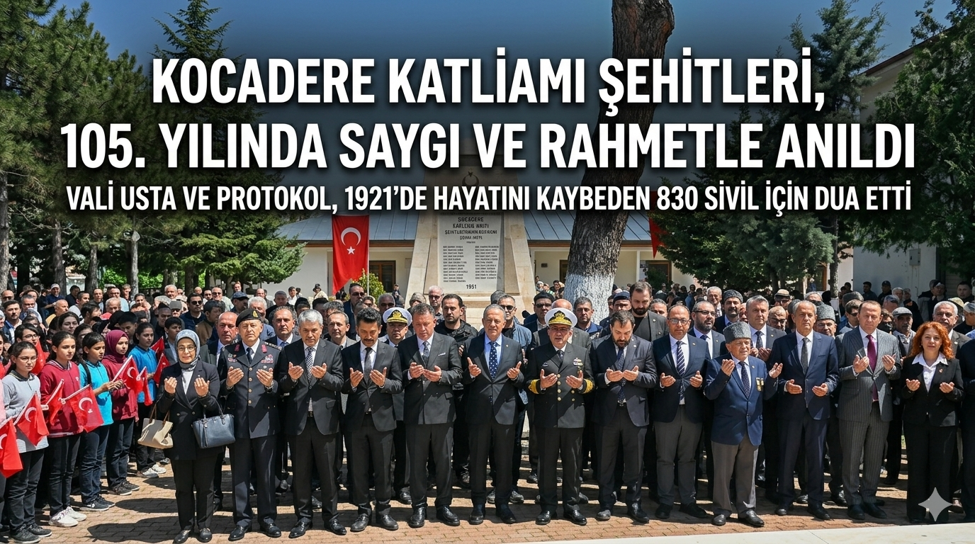 Kocadere Katliamı’nın 105. Yılında Şehitler Dualarla Anıldı: 830 Masum Yaşamın Hafızası Yenilendi