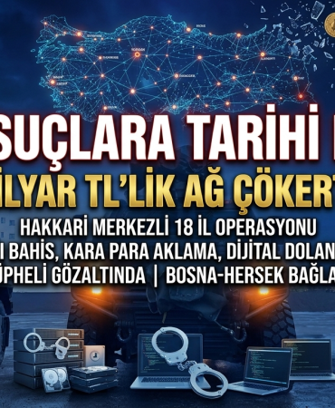 SİBER SUÇLARA TARİHİ DARBE: 20 MİLYAR TL’LİK AĞ ÇÖKERTİLDİ!
