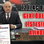 72 Yeni İlaç Geri Ödeme Listesine Alındı