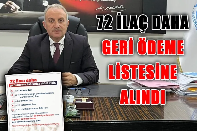 72 Yeni İlaç Geri Ödeme Listesine Alındı
