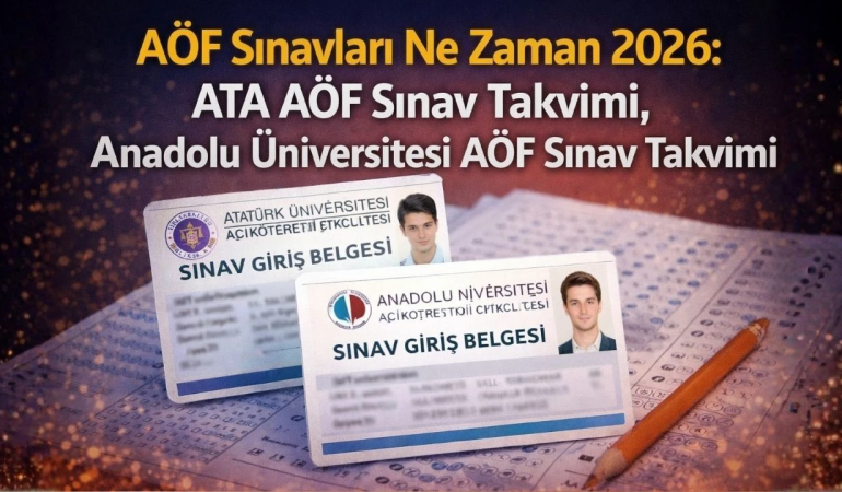 2026 AÖF Bahar Dönemi Vize Sınavları Tarihleri Belli Oldu