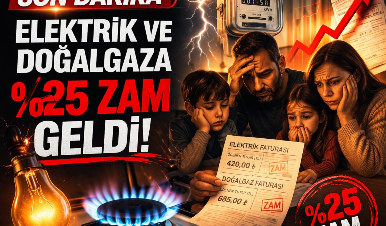 Elektrik ve Doğalgaza Büyük Zam: Mesken Aboneleri İçin Artış