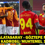 Galatasaray’da Göztepe Maçı Öncesi Sürpriz Abdülkerim Bardakcı Kararı