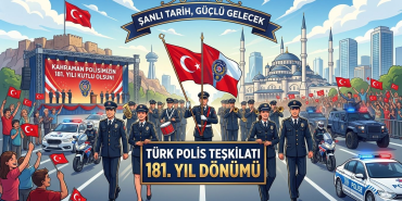Huzur ve Güvenliğin Sarsılmaz Teminatı Türk Polis Teşkilâtı 181 Yaşında