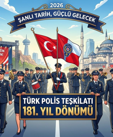 Huzur ve Güvenliğin Sarsılmaz Teminatı Türk Polis Teşkilâtı 181 Yaşında
