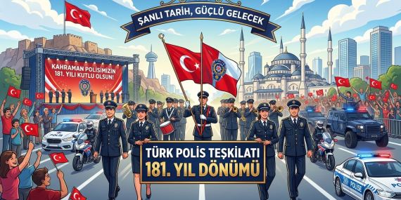 Huzur ve Güvenliğin Sarsılmaz Teminatı Türk Polis Teşkilâtı 181 Yaşında