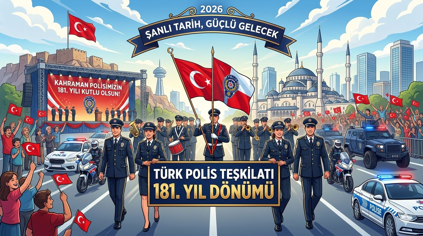 Huzur ve Güvenliğin Sarsılmaz Teminatı Türk Polis Teşkilâtı 181 Yaşında