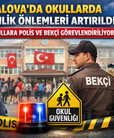 YALOVA’DA OKULLARDA GÜVENLİK ÖNLEMLERİ ARTIRILDI