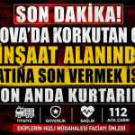 Çiftlikköy’de İnşaat Alanında Korkutan Olay: Hayatına Son Vermek İsteyen Vatandaş Son Anda Kurtarıldı