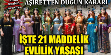 Şırnak’ta Düğünlere “Fren” Kararı: Goyan Aşireti Masrafları Sınırladı