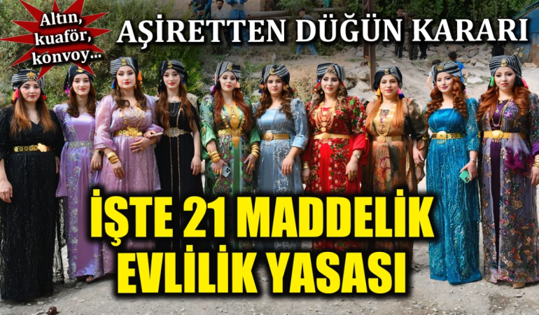 Şırnak’ta Düğünlere “Fren” Kararı: Goyan Aşireti Masrafları Sınırladı