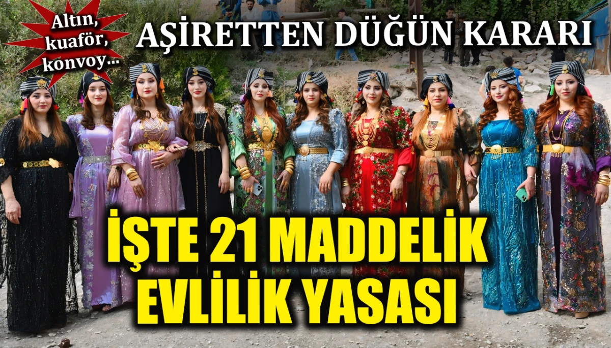 Şırnak’ta Düğünlere “Fren” Kararı: Goyan Aşireti Masrafları Sınırladı