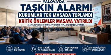 Yalova’da Taşkın Alarmı: Kurumlar Tek Masada Toplandı, Kritik Önlemler Masaya Yatırıldı