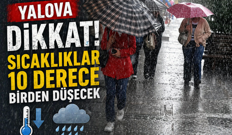 Marmara’da Hava Sert Dönüyor: Sıcaklıklar 10 Derece Birden Düşecek, Sağanak ve Don Uyarısı