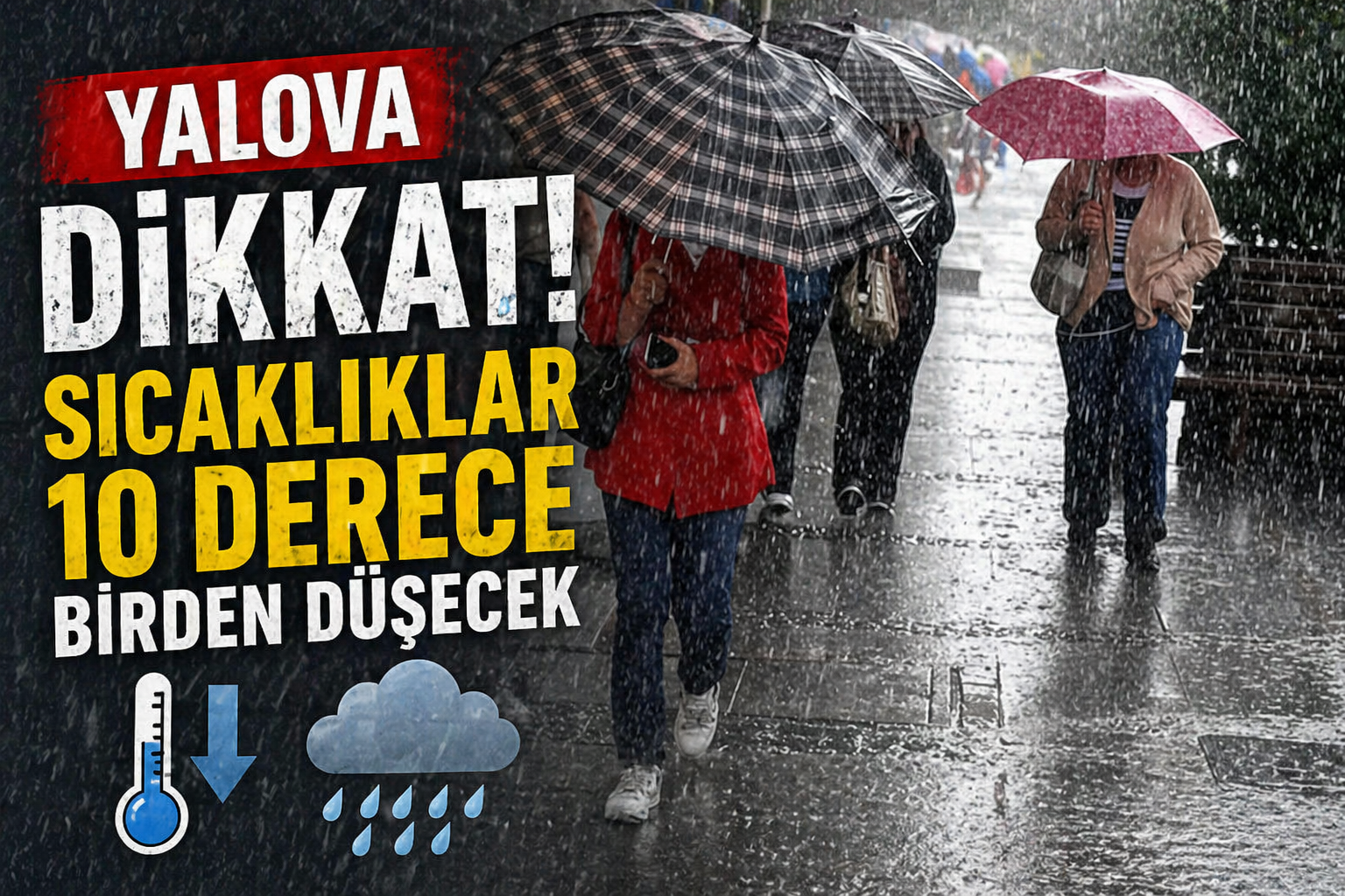 Marmara’da Hava Sert Dönüyor: Sıcaklıklar 10 Derece Birden Düşecek, Sağanak ve Don Uyarısı