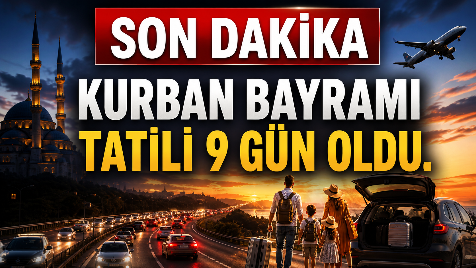 Kurban Bayramı Tatili 9 Gün Oldu! Kabine Kararı Açıklandı