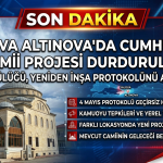 Altınova Cumhuriyet Camii Projesi Askıya Alındı: Yalova Müftülüğünden Kritik Karar