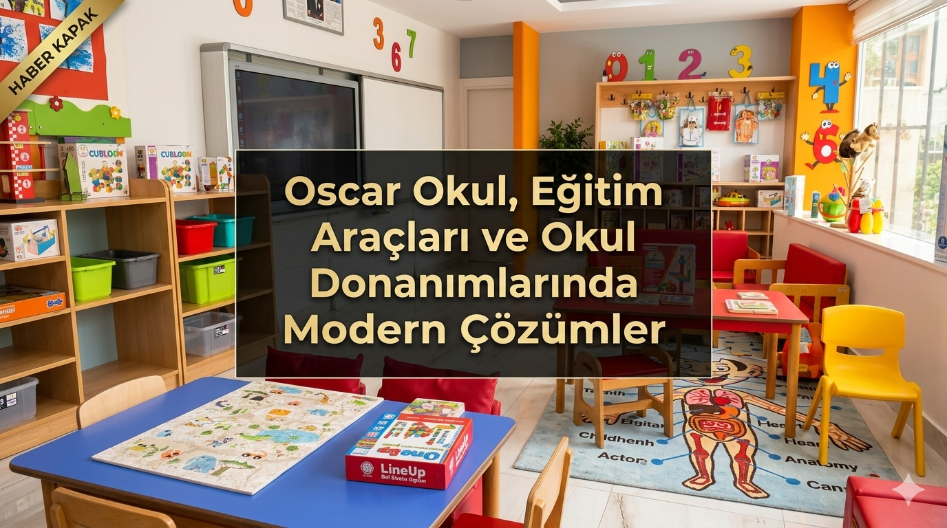 Oscar Okul’dan Eğitimde Yeni Nesil Dönüşüm: Modern Sınıf ve Okul Donanımı Çözümleri Dikkat Çekiyor