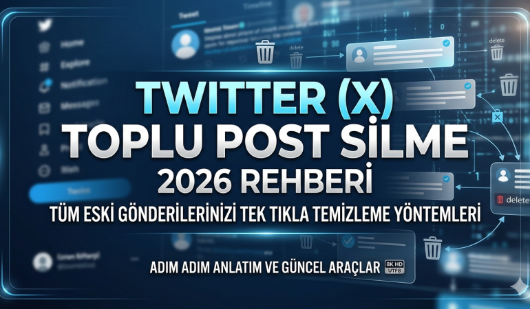 Twitter Toplu Post Silme 2026 Adım Adım Rehber
