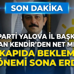 Kendir’den Net Mesaj: “Kapıda Bekleme Dönemi Sona Erdi”