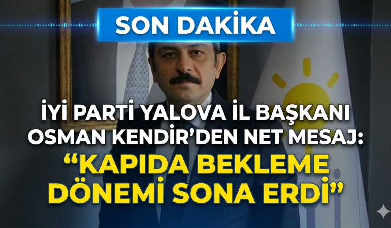 Kendir’den Net Mesaj: “Kapıda Bekleme Dönemi Sona Erdi”