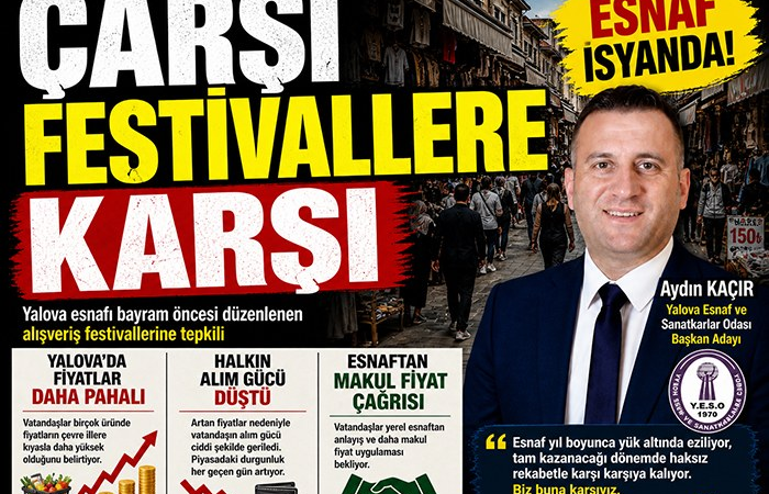 Yalova’da “Alışveriş Festivali” Tartışması: Esnaftan Haksız Rekabet Tepkisi