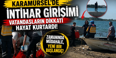 Karamürsel Sahilinde Can Pazarı: İntihar Girişimi Son Anda Engellendi