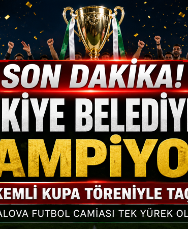 Teşvikiye Belediyespor’dan Şampiyonluğa Yakışan Gece: Yalova Futbol Camiası Tek Yürek Oldu