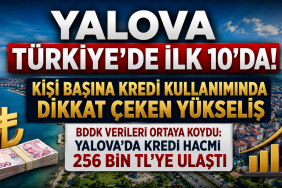 Yalova Türkiye’de İlk 10’da: Kişi Başına Kredi Kullanımında Dikkat Çeken Yükseliş