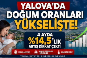 Yalova’da Doğum Oranları Yükselişte: 4 Ayda Yüzde 14,5’lik Artış Dikkat Çekti