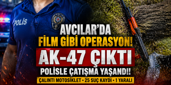Avcılar Çalıntı Motosikletten AK-47 Çıktı