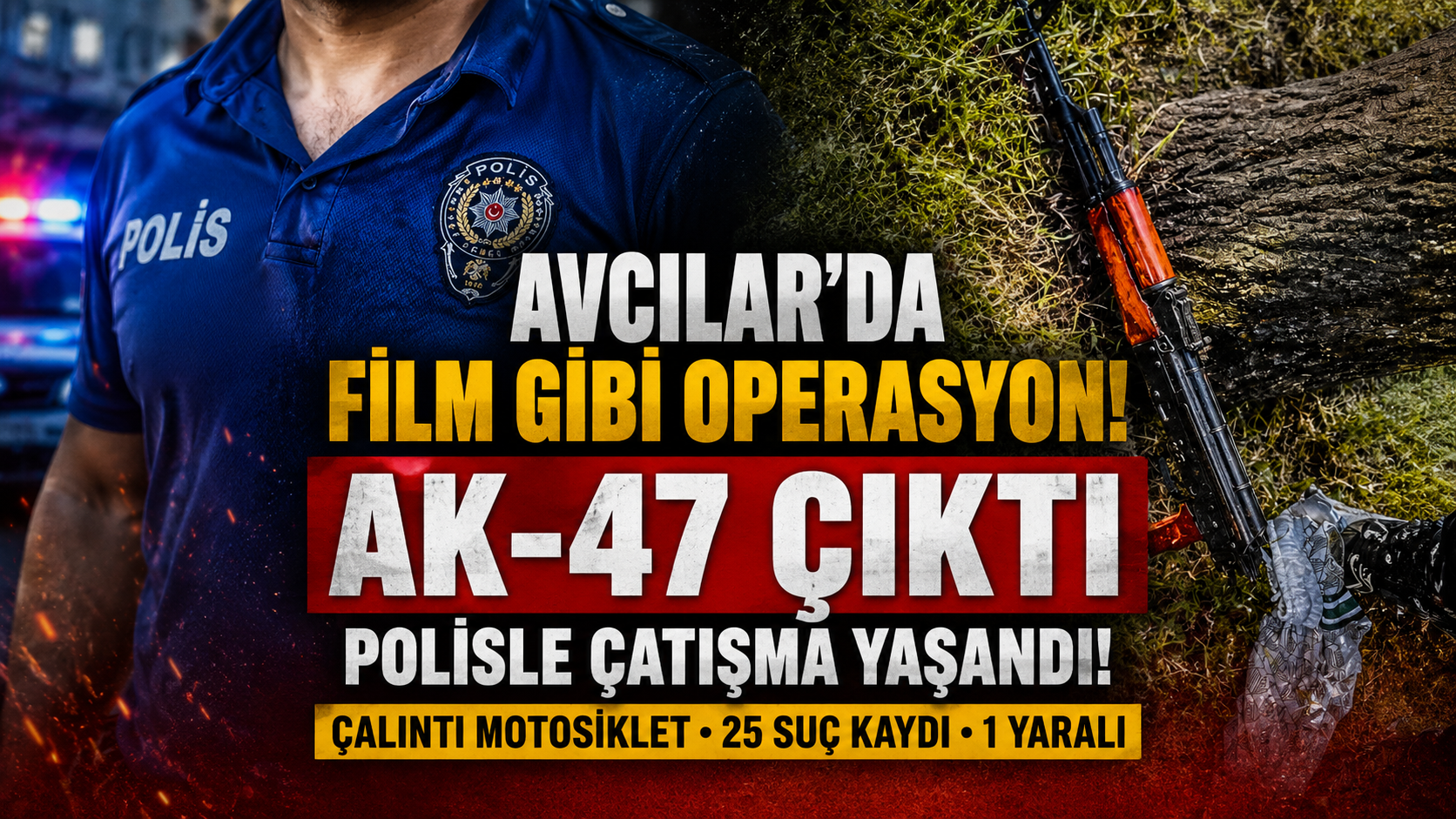 Avcılar Çalıntı Motosikletten AK-47 Çıktı