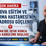 Yalova EAH'de KBB Uzmanı Dr. Ufuk KONCA Göreve Başladı