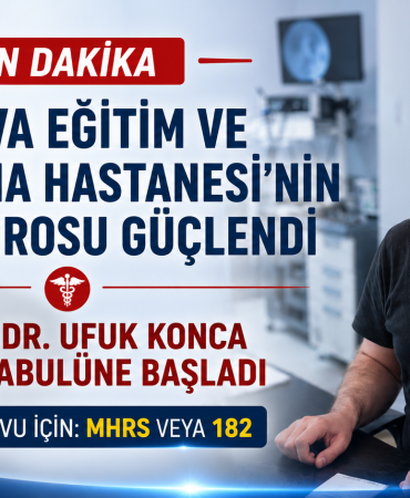 Yalova EAH'de KBB Uzmanı Dr. Ufuk KONCA Göreve Başladı