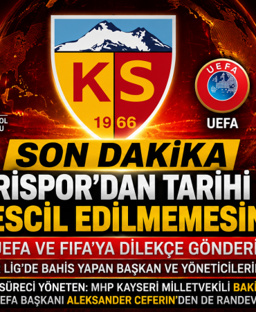 Kayserispor’dan TFF, UEFA ve FIFA’ya Kritik Başvuru! Süper Lig İçin “Tescil Edilmesin” Talebi