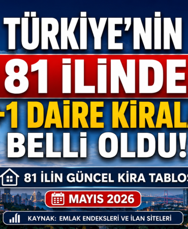 Türkiye’de 3+1 Daire Kiraları Rekor Seviyeye Ulaştı: İşte 81 İlin Güncel Kira Haritası