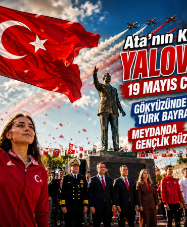 Ata’nın Kenti Yalova’da 19 Mayıs Coşkusu: Gökyüzünde Türk Bayrağı, Meydanda Gençlik Rüzgârı
